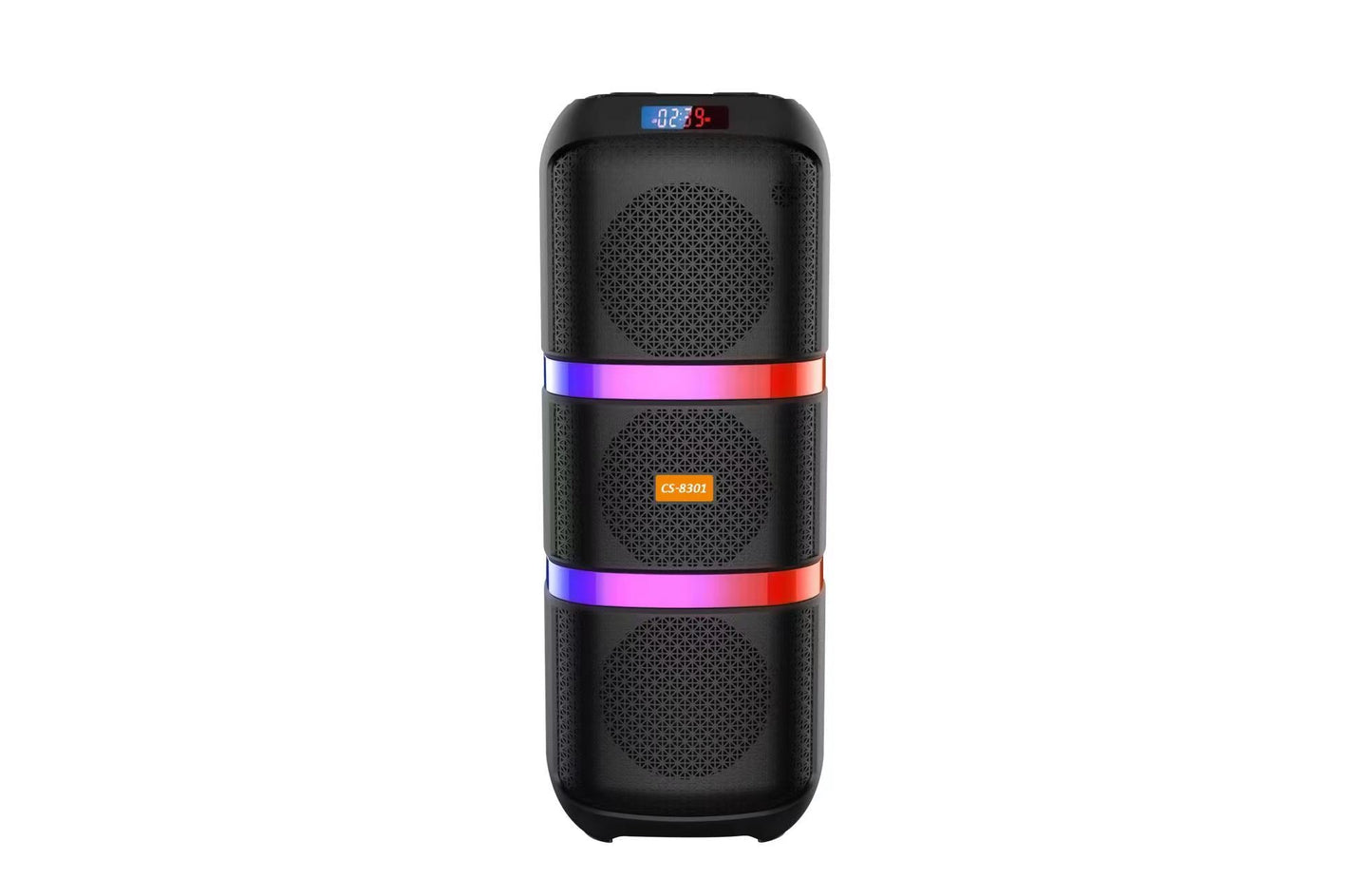 Boxa Portabila AT PERFORMANCE®, cu Lumini RGB, cu Maner, Putere 300W, MP3, USB, Bluetooth, TF, WIFI, Slot Microfon, Acumulator, Negru