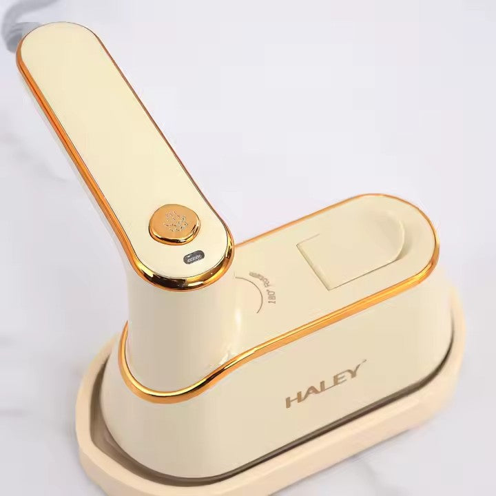 Fier de Călcat Electric HALEY 1300W, Mic Portabil de Înaltă Calitate, cu Abur, Puternic, Crem