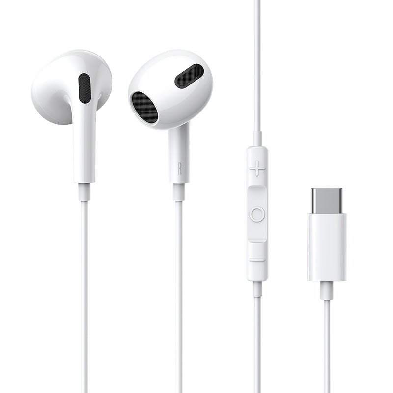 Căști In-Ear cu Microfon și Control Integrat, Conector Type-C, 1.3m – Sunet Hi-Fi, Compatibile Android & Huawei