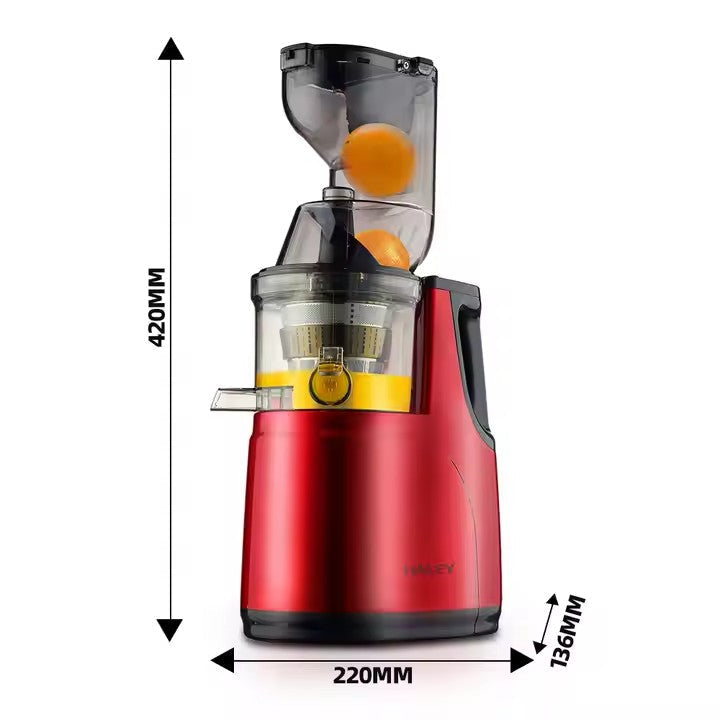 Storcator de Citrice Electric HALEY, 150W, 500ML, Eficienta Ridicata, Zgomot Redus, Functii Avansate, Roșu/Negru