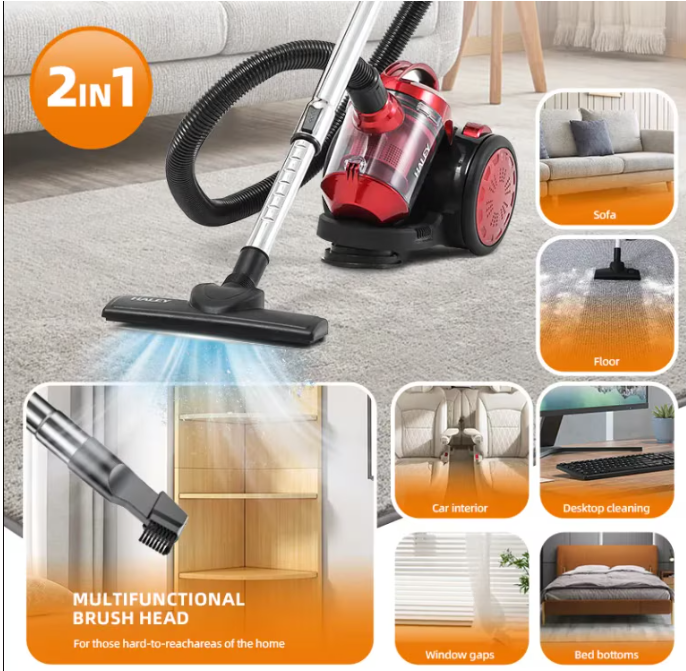 Aspirator HALEY HY-906 cu Putere de Aspiratie Ridicata, Design Modern si Performanta Fiabila pentru Curatenia Casei si Masinii