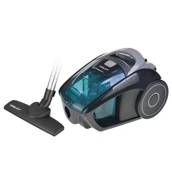 Aspirator Fără Sac de 1,5 Litri, 1200W, HALEY, Aspirator cu Recipient, Negru/Albastru