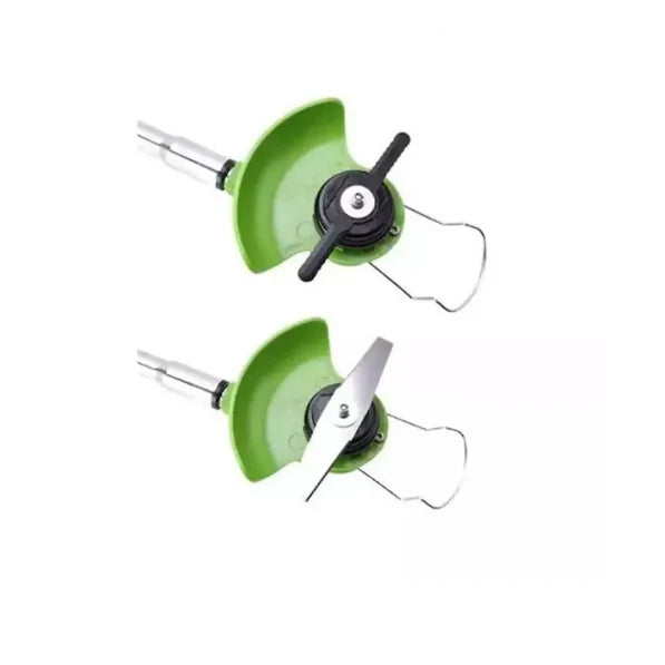 Motocoasa Electrica AT PERFORMANCE Cu Acumulator 24V, Brat Ajustabil, 2 Lame, 1 Disc Pentru Taiere, 18000 RPM, 2-3 Ore Autonomie, Verde