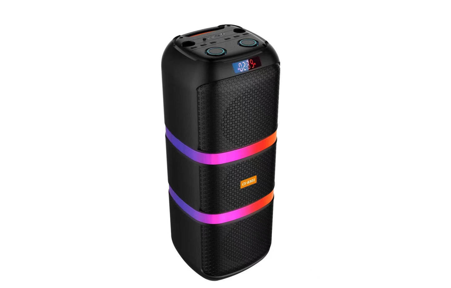 Boxa Portabila AT PERFORMANCE®, cu Lumini RGB, cu Maner, Putere 300W, MP3, USB, Bluetooth, TF, WIFI, Slot Microfon, Acumulator, Negru