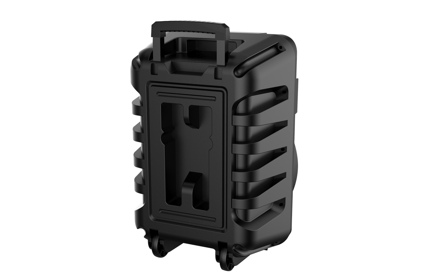 Boxa Portabila AT PERFORMANCE®, cu Lumini RGB, cu Maner, Putere 300w, MP3, USB, Bluetooth, TF, WIFI, Slot Microfon, Karaoke, Acumulator, Negru