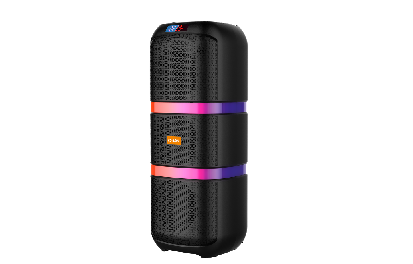 Boxa Portabila AT PERFORMANCE®, cu Lumini RGB, cu Maner, Putere 300W, MP3, USB, Bluetooth, TF, WIFI, Slot Microfon, Acumulator, Negru