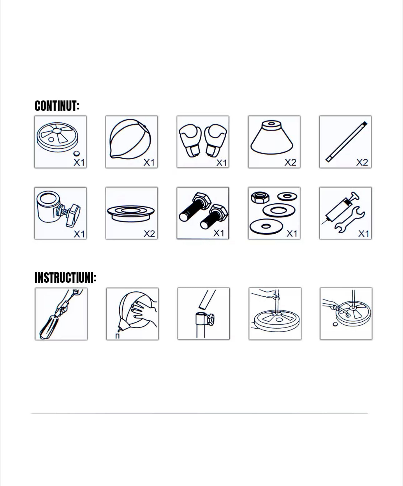 Sac box cu suport metalic și mănuși, Robentoys