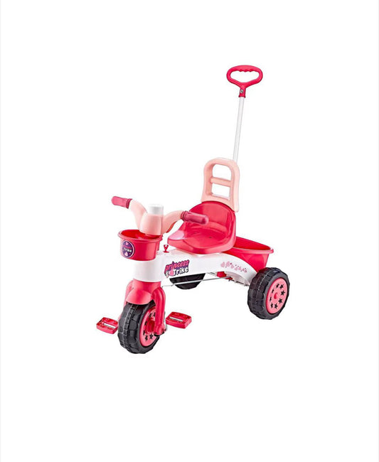 Tricicletă pentru copii cu claxon și control parental Princess