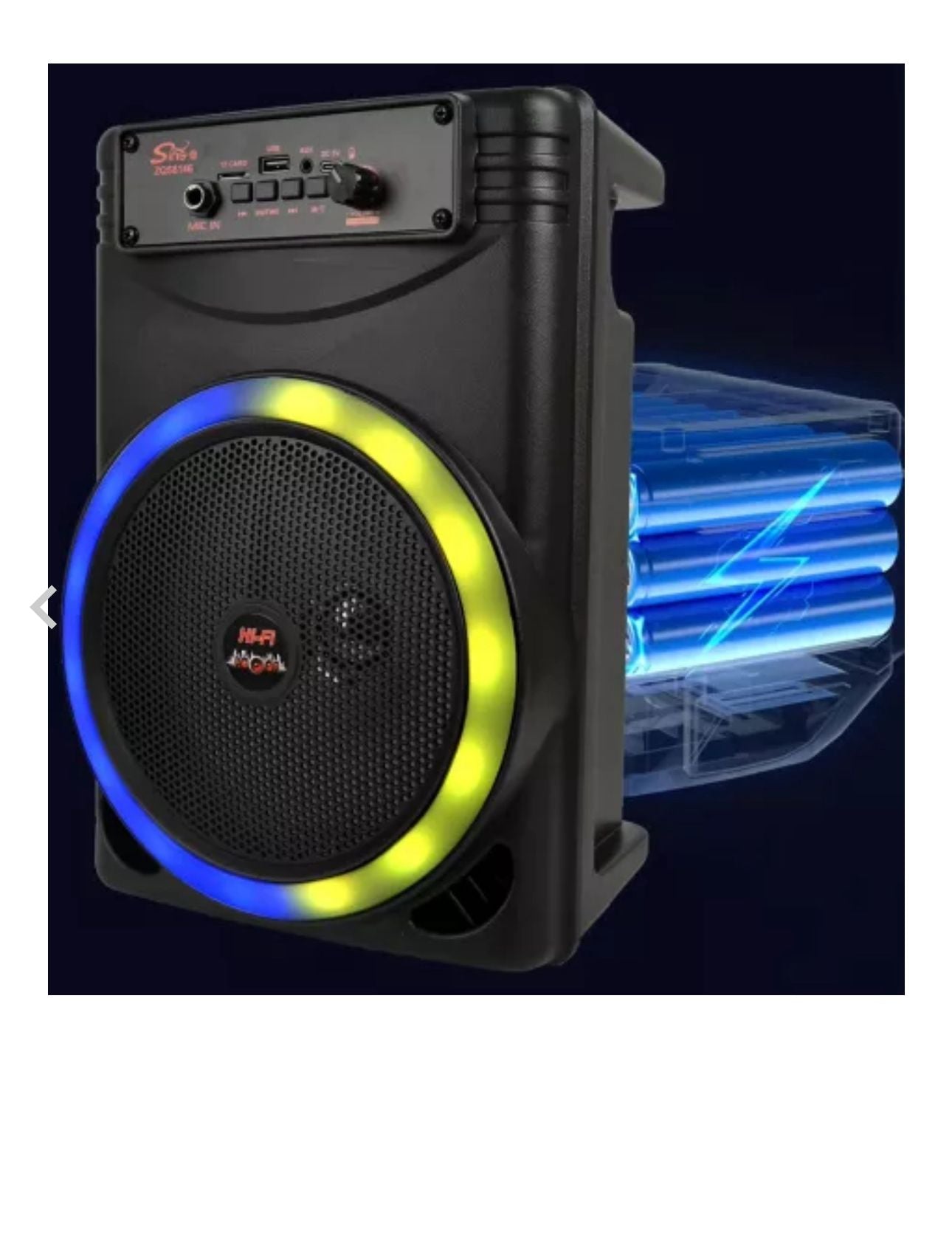 Boxă portabilă ZQS8146 48W P.M.P.O USB BT AUX FM microfon