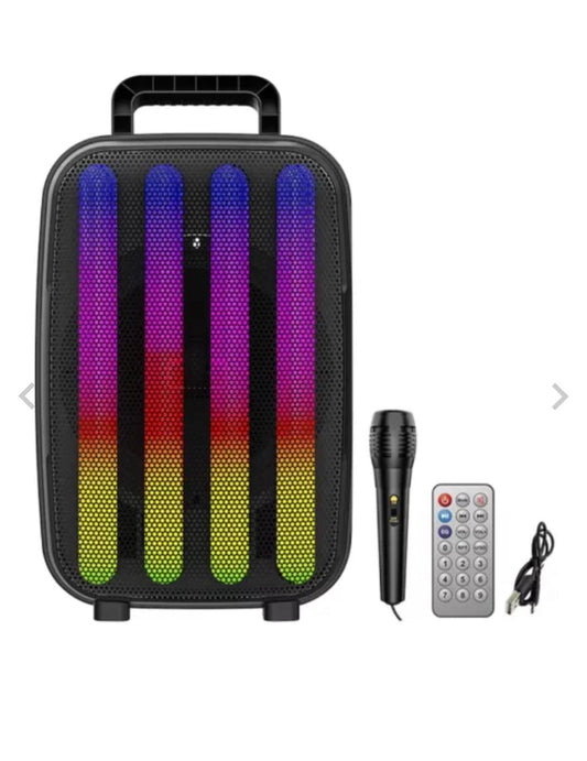 Boxă portabilă cu microfon ZQS8155 45W PMPO BT/USB/FM 3600mAh