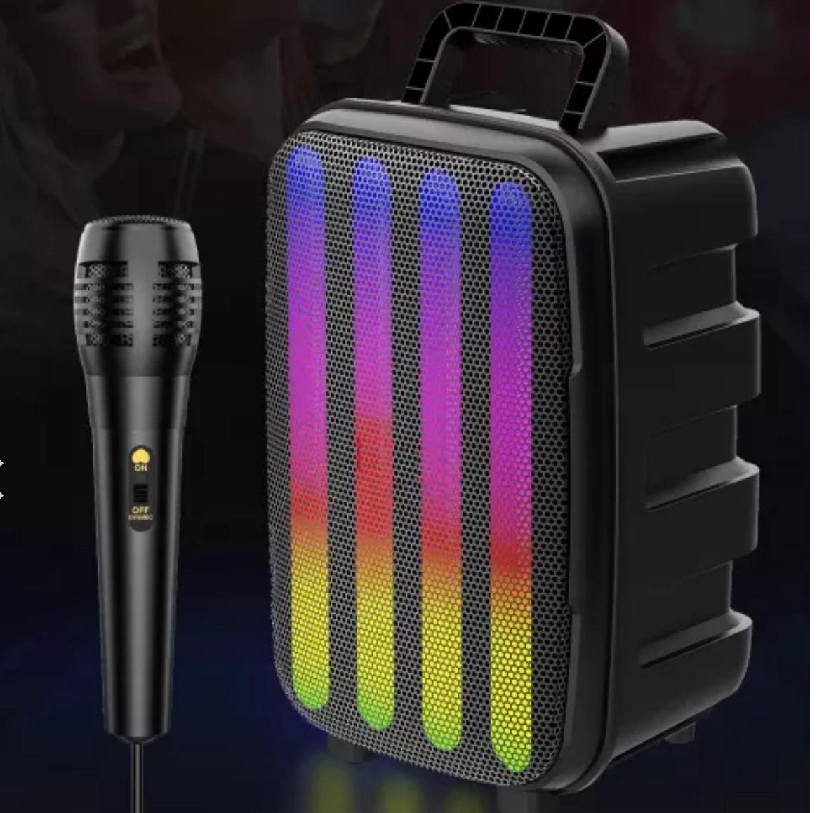 Boxă portabilă cu microfon ZQS8155 45W PMPO BT/USB/FM 3600mAh