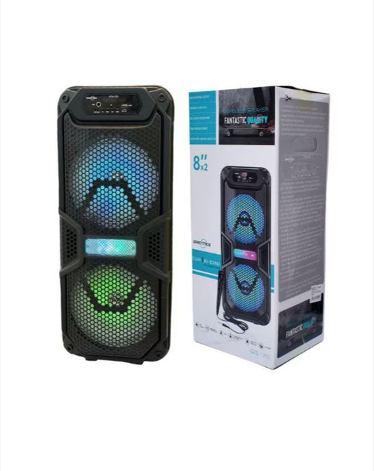 Boxa Portabila 8" GTS-1701 RGB cu Microfon