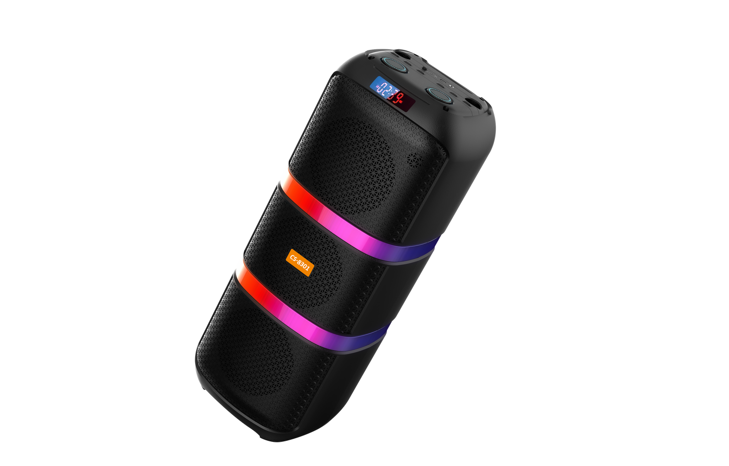 Boxa Portabila AT PERFORMANCE®, cu Lumini RGB, cu Maner, Putere 300W, MP3, USB, Bluetooth, TF, WIFI, Slot Microfon, Acumulator, Negru
