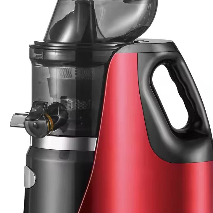 Storcator de citrice HALEY, 150W, Sistem anti-alunecare, Inox, Roșu/Negru